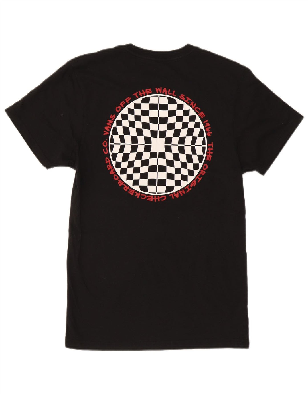 Vans - Camiseta gráfica para hombre, talla pequeña, algodón negro