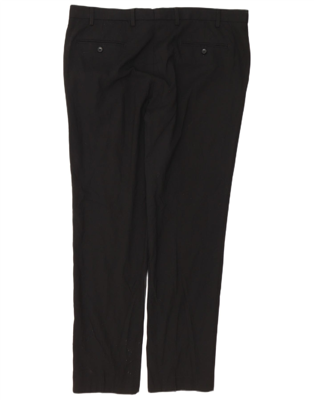 MARKS & SPENCER Pantalón chino ajustado para hombre W40 L33 Poliéster negro