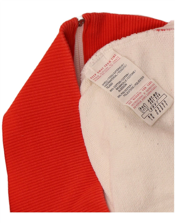 PUMA Chaqueta superior de chándal con gráfico para mujer UK 40 Large White Colourblock