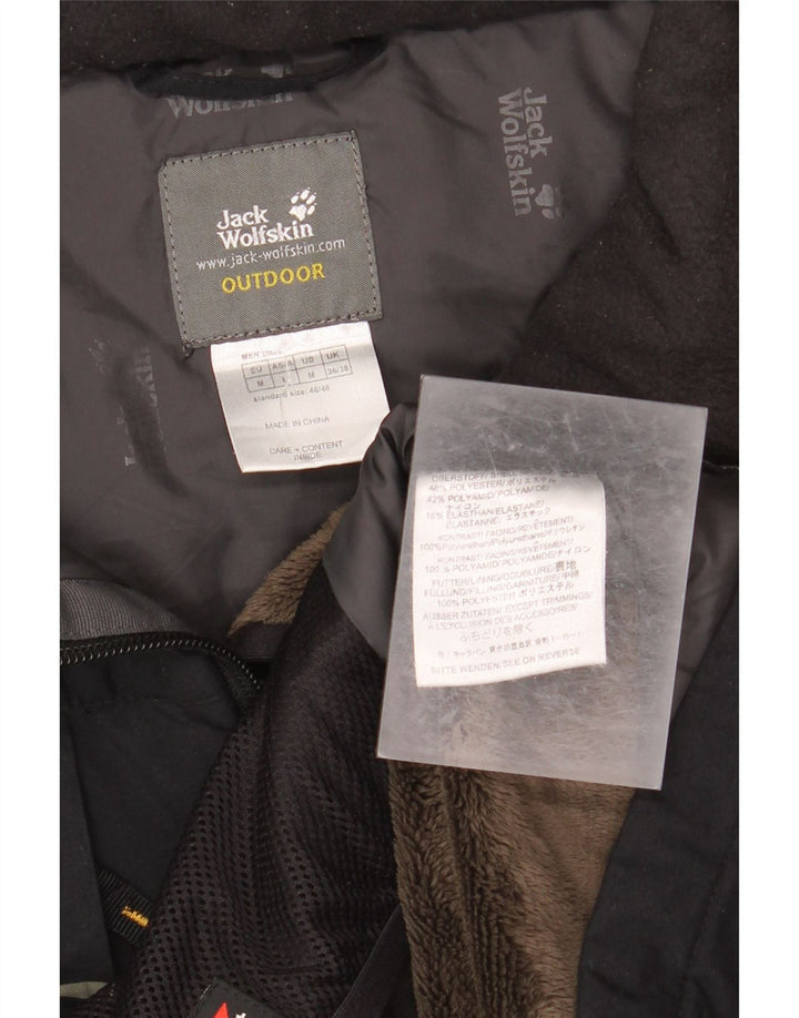 JACK WOLFSKIN Chaqueta cortavientos para hombre UK 36/38 Medium Khaki Colourblock