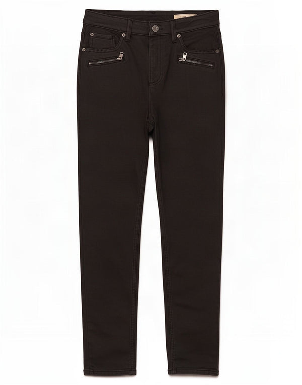 Marks & Spencer Jeans ajustados para mujer UK 12 Medium W28 L25 Viscosa negra