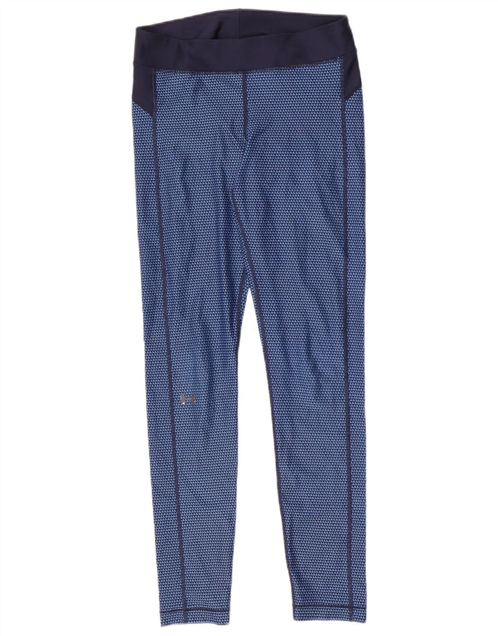 Mallas Under Armour Mujer Poliéster Geométrico Azul Medio