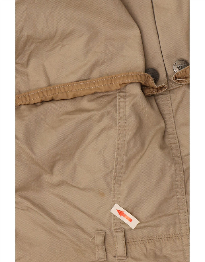 KHUJO Gabardina para mujer Reino Unido 10 Pequeño Algodón Beige