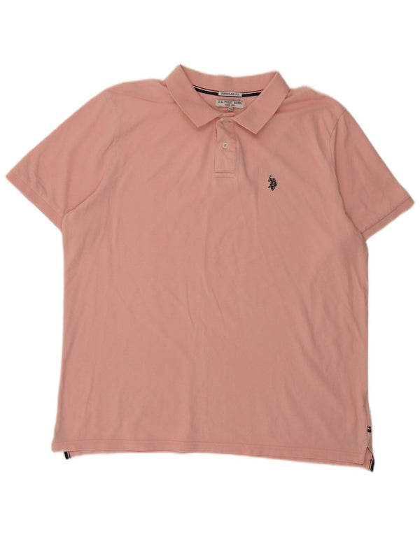 Asociación de Polo de EE. UU. Polo De Corte Regular Para Hombre 2XL Algodón Rosa
