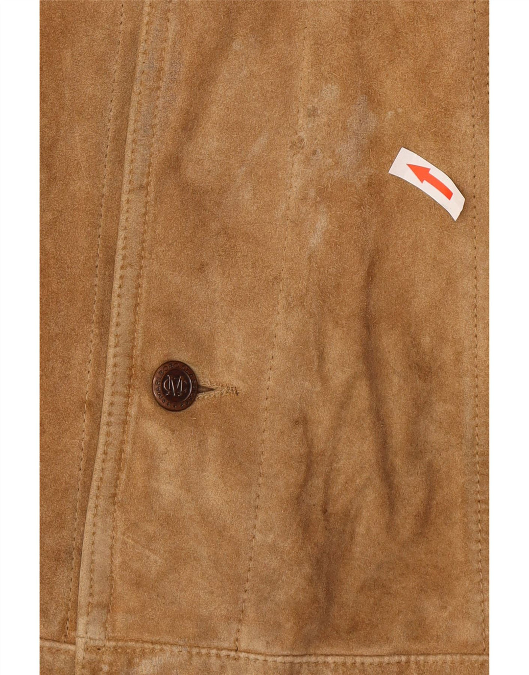 Marlboro Classics Chaqueta de ante para hombre Reino Unido 40 Cuero beige grande