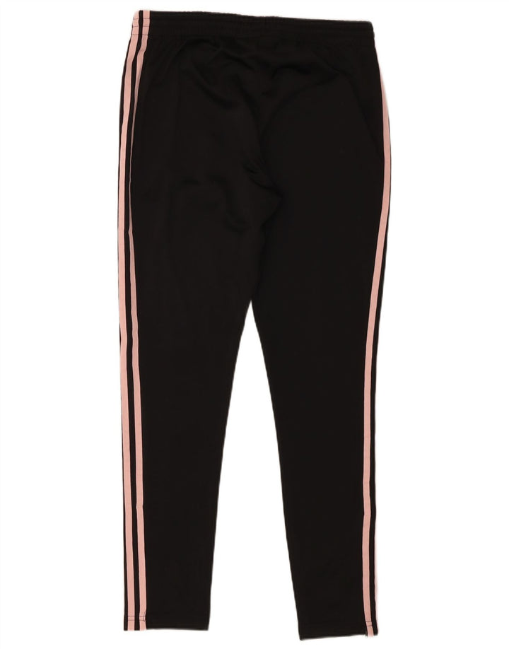 Adidas Pantalones de chándal para mujer UK 12 Medium Negro Poliéster