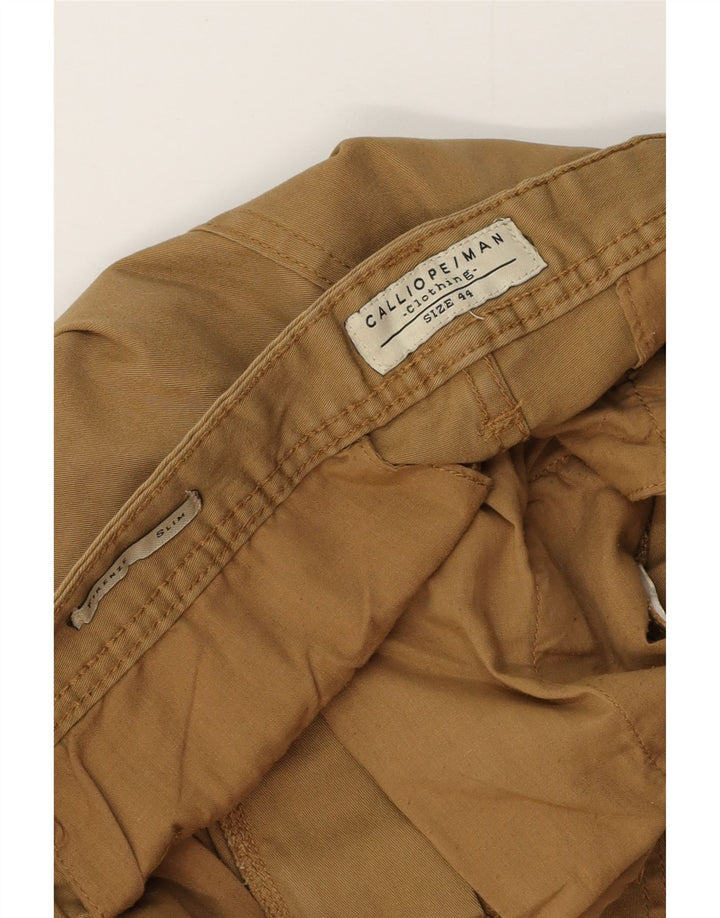 CALLIOPE Pantalones cargo Firenze Joggers para hombre IT 44 XS W32 L28 Beige