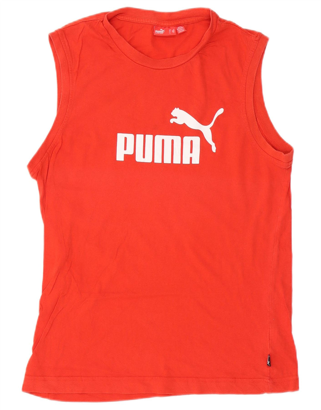 Puma Hombre Gráfico Chaleco Superior Medio Algodón Rojo
