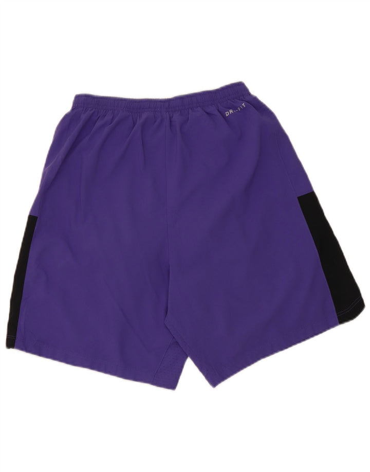 Nike - Pantalones cortos deportivos para mujer (talla 40), color morado, poliéster