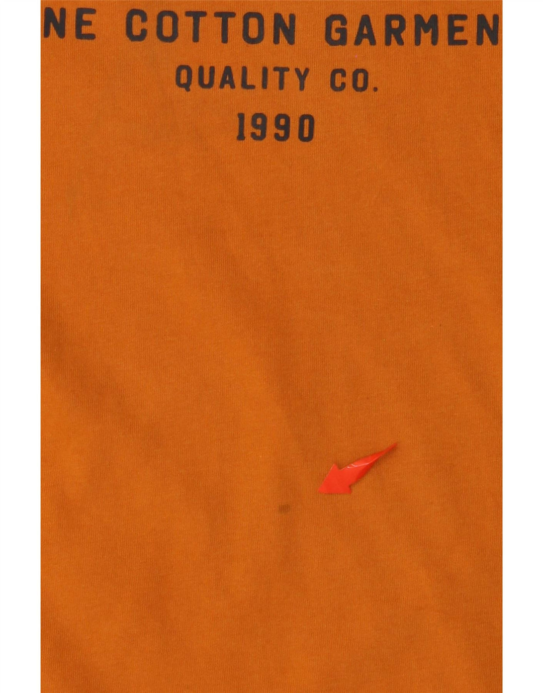 JACK & JONES Hombre Camiseta Gráfica Top Algodón Naranja Mediano