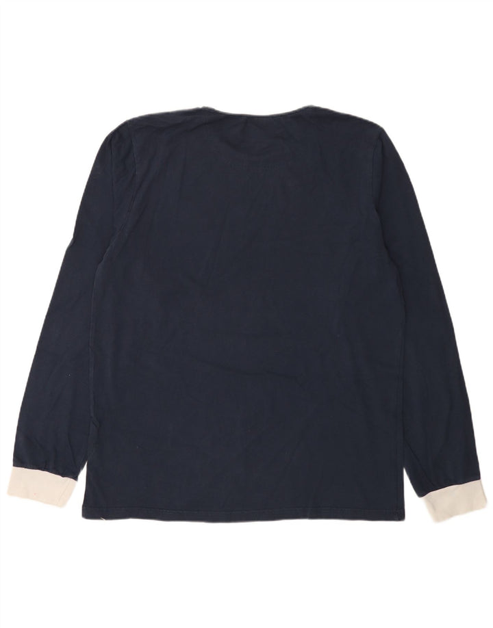 Ellesse Hombre Top Manga Larga Grande Algodón Azul Marino