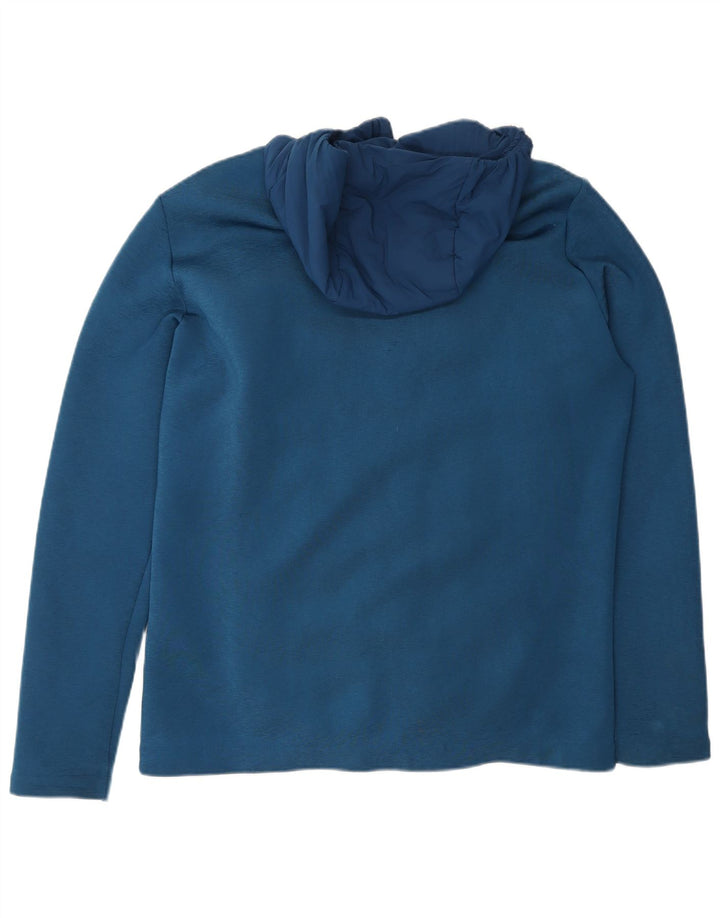 Jack Wolfskin Chaqueta cortavientos con capucha para hombre UK 36/38 Small Azul Poliéster