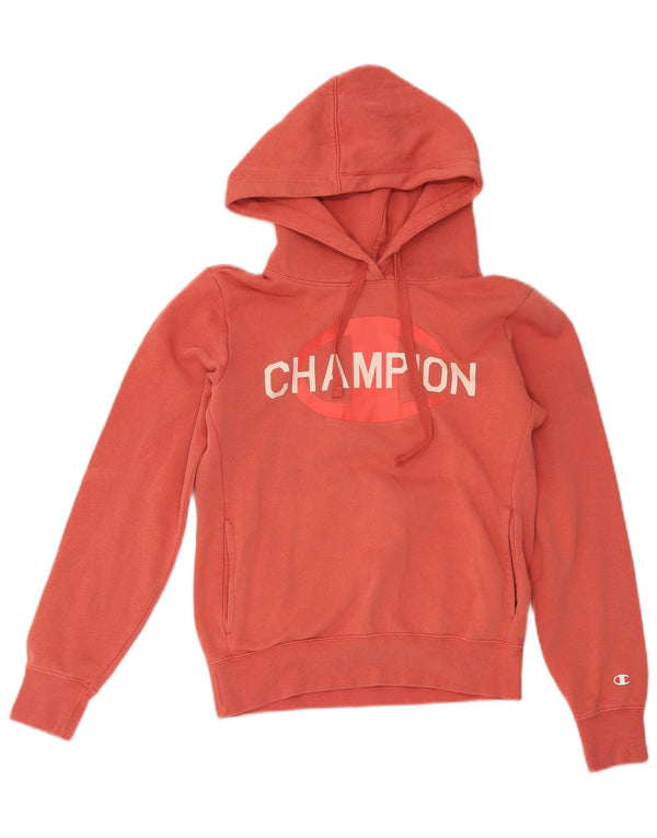 Champion Sudadera con capucha gráfica para mujer UK 6 XS Rojo