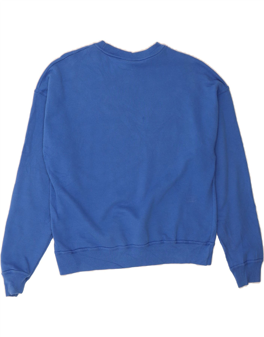 CHAMPION Womens Graphic Sweatshirt Jumper UK 14 Medium Blue Cotton Vintage Champion and Second-Hand Champion from Messina Hembry 
