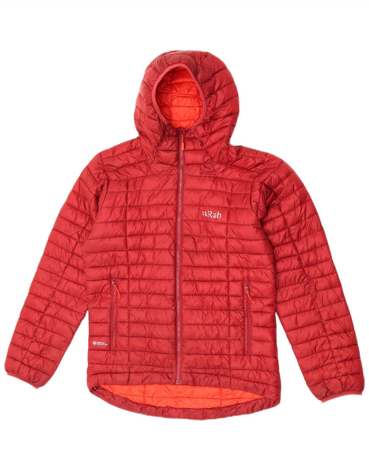 Chaqueta acolchada con capucha para hombre Rab UK 38 Medium Red Polyamide