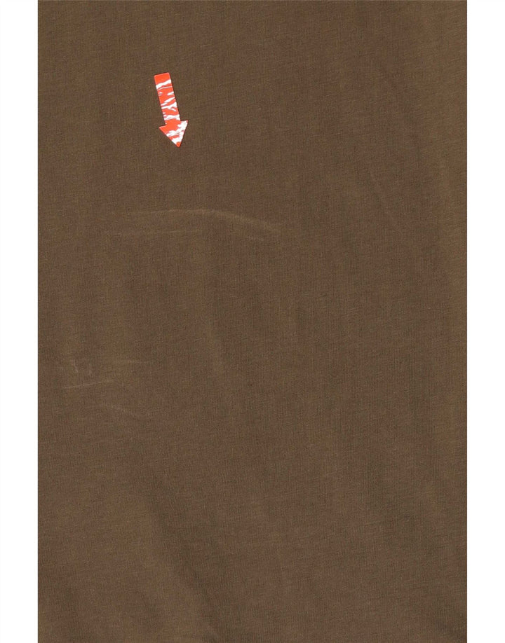 All Saints Hombre Regular Fit Camiseta Top Algodón Verde Medio