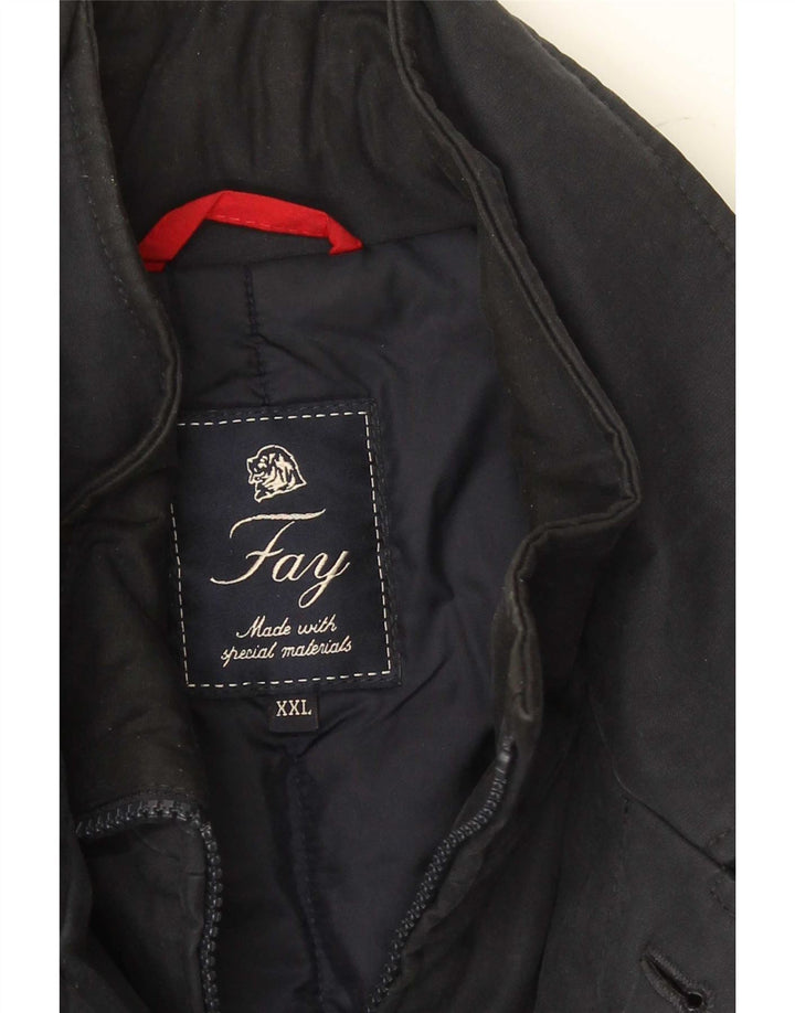 Abrigo Fay para hombre UK 44 2XL Azul marino