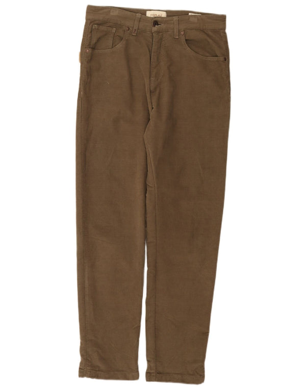 Pantalones casuales rectos vintage para hombre IT 44 XS W30 L29 Algodón caqui