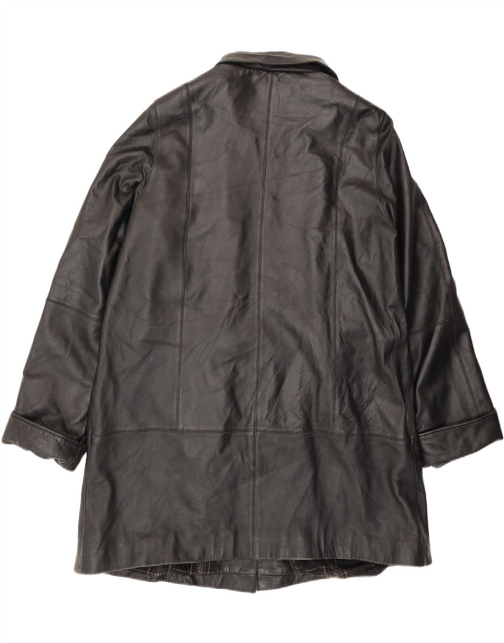 Zarro Abrigo Mujer Piel IT 50 XL Cuero Negro