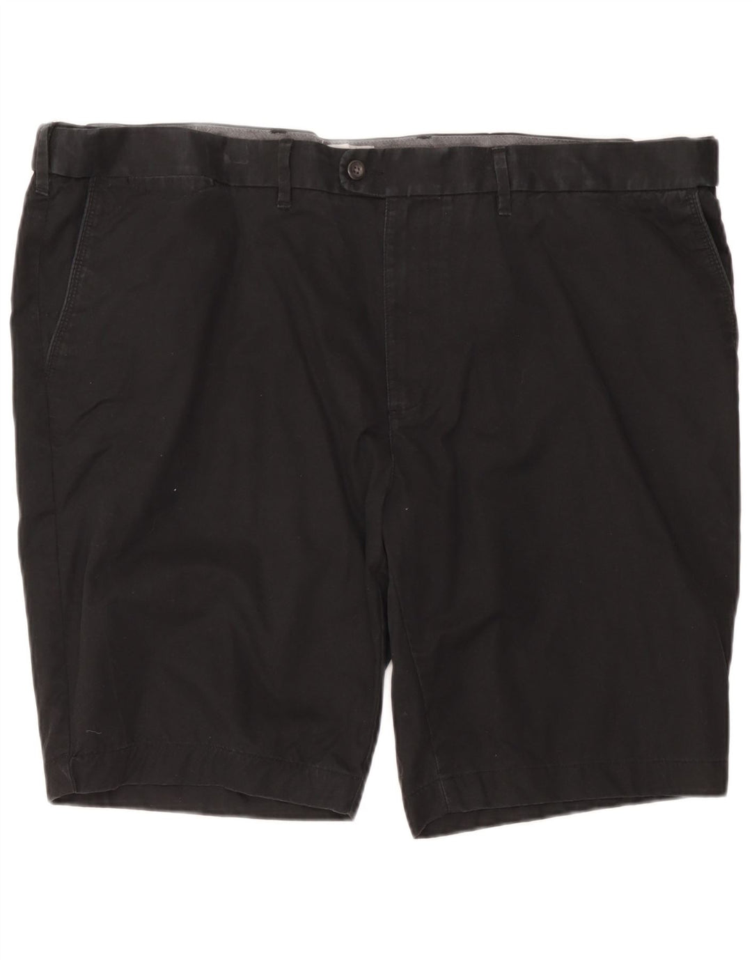 Marks & Spencer Pantalones cortos chinos de ajuste regular para hombre W48 4XL Algodón negro