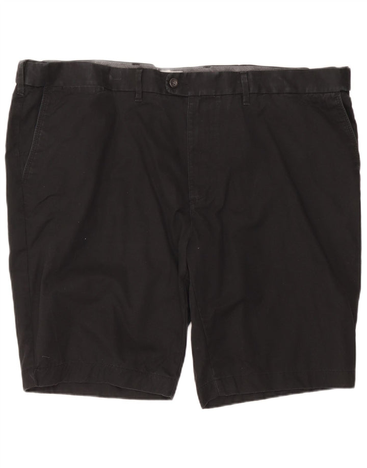 Marks & Spencer Pantalones cortos chinos de ajuste regular para hombre W48 4XL Algodón negro