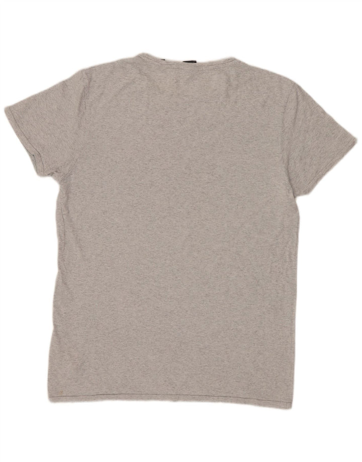 SCOTCH & SODA Hombre Camiseta Gráfica Top Algodón Gris Medio