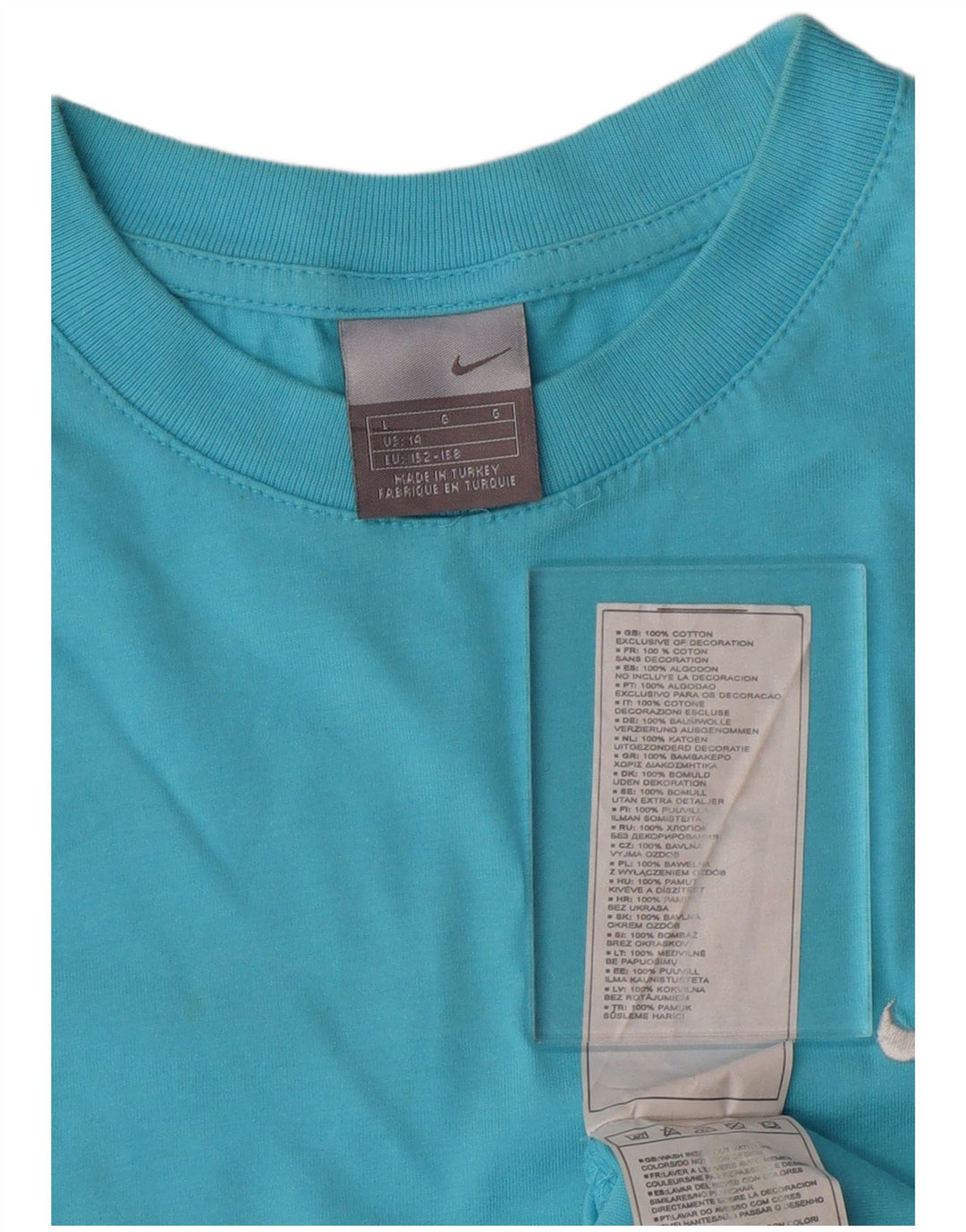 NIKE Camiseta sin mangas para niños 13-14 años Grande Azul Algodón