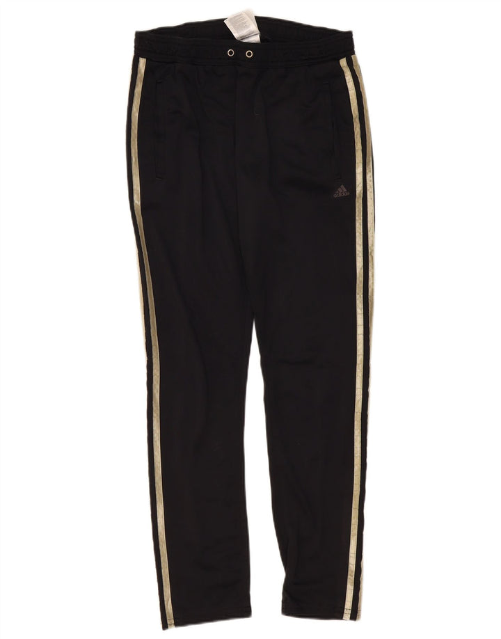 Adidas Pantalones de chándal para mujer UK 10 Small Black Poliéster