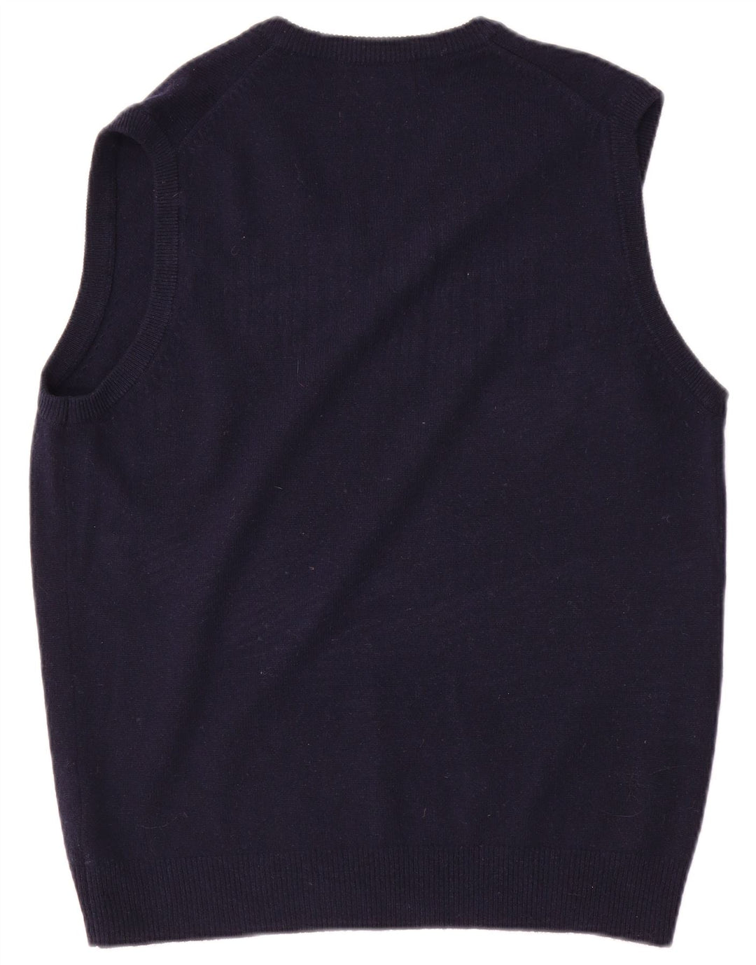 Marks & Spencer Camiseta sin mangas de ajuste regular para hombre Lana azul marino mediana