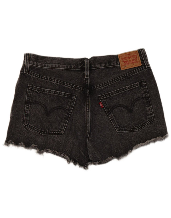 Levi's Mujer 501 Shorts Vaqueros W29 Algodón Gris Medio