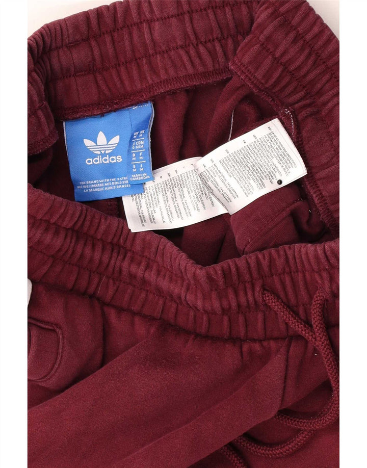 Adidas Hombre Pantalones De Chándal Joggers Medium Granate Algodón