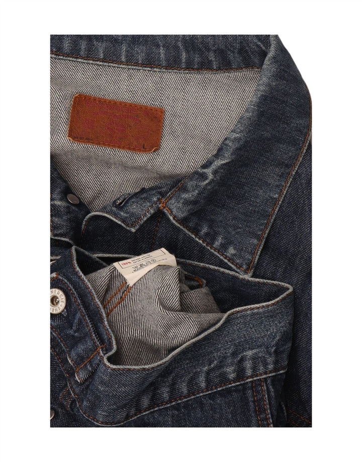 Energie Chaqueta Vaquera para Mujer UK 46 Grande Algodón Azul