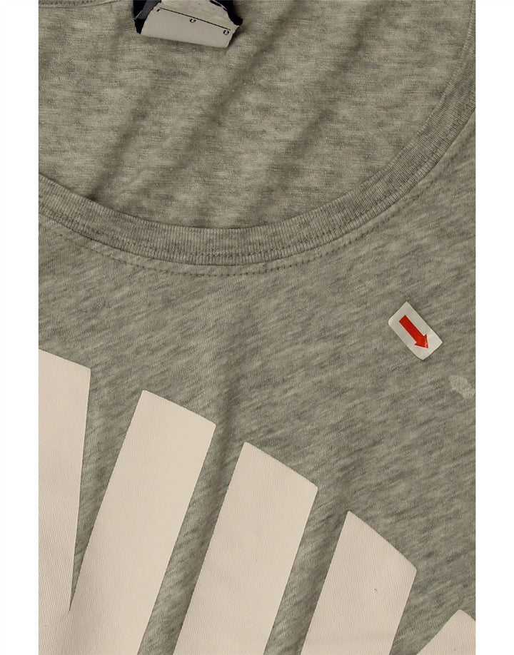 Nike Camiseta de gran tamaño para mujer con gráfico, talla 40, talla grande, color gris moteado