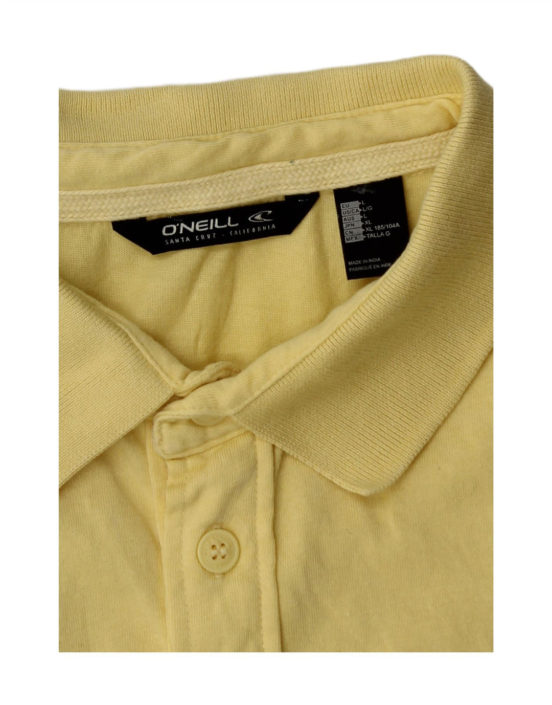 O'Neill Polo Hombre Grande Algodón Amarillo