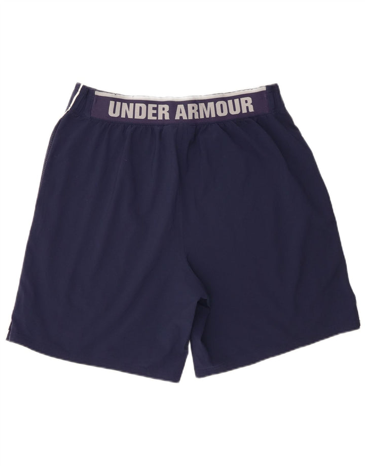 Under Armour Pantalones cortos deportivos gráficos para hombre Poliéster azul marino grande
