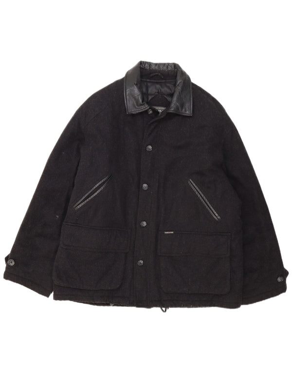 Think Pink Chaqueta cortavientos para hombre IT 54 2XL Lana negra