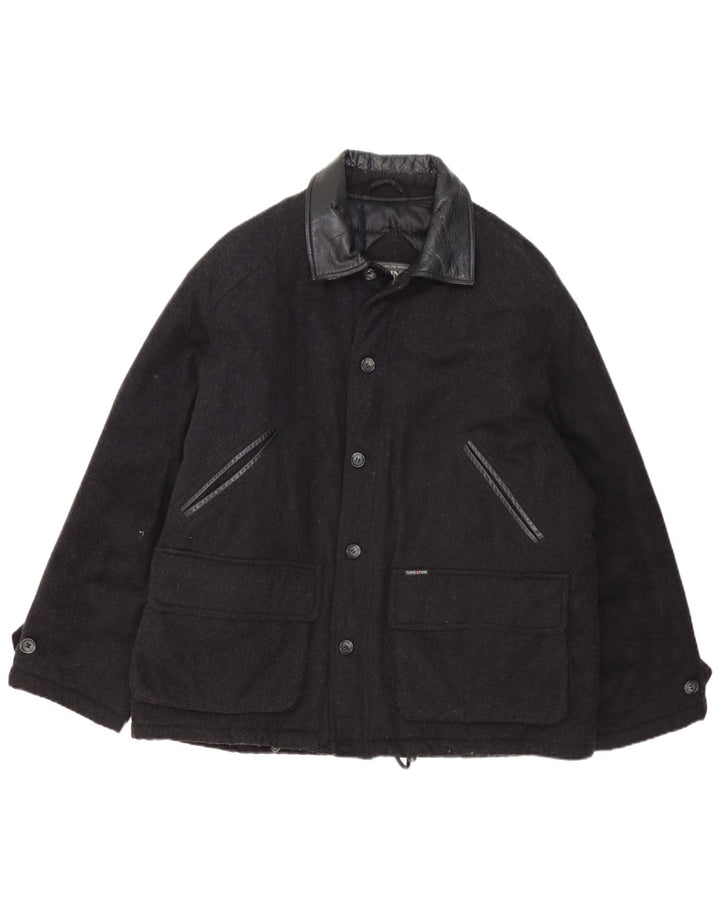 Think Pink Chaqueta cortavientos para hombre IT 54 2XL Lana negra