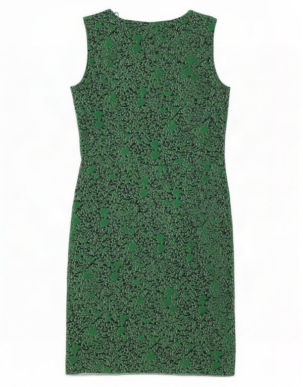 Esprit Vestido tubo sin mangas con estampado abstracto para mujer UK 40 Small Green