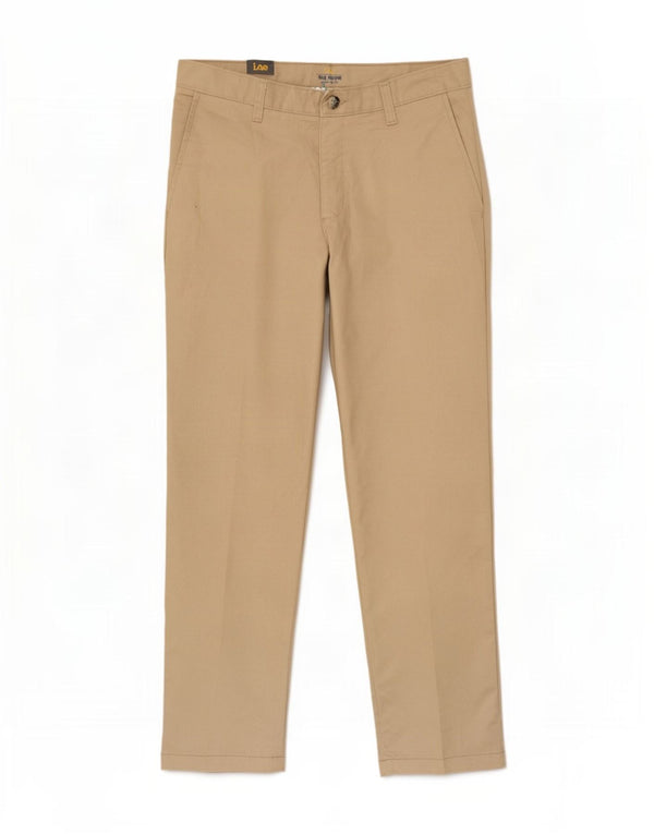 Pantalones chinos rectos Lee para hombre W29 L30 Poliéster beige