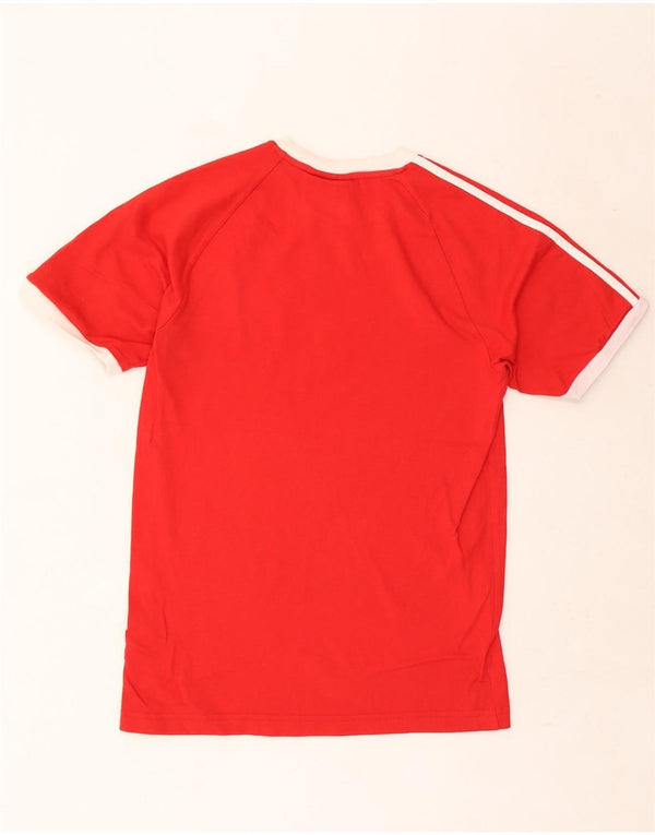 Adidas Hombre Camiseta Top Small Rojo Algodón