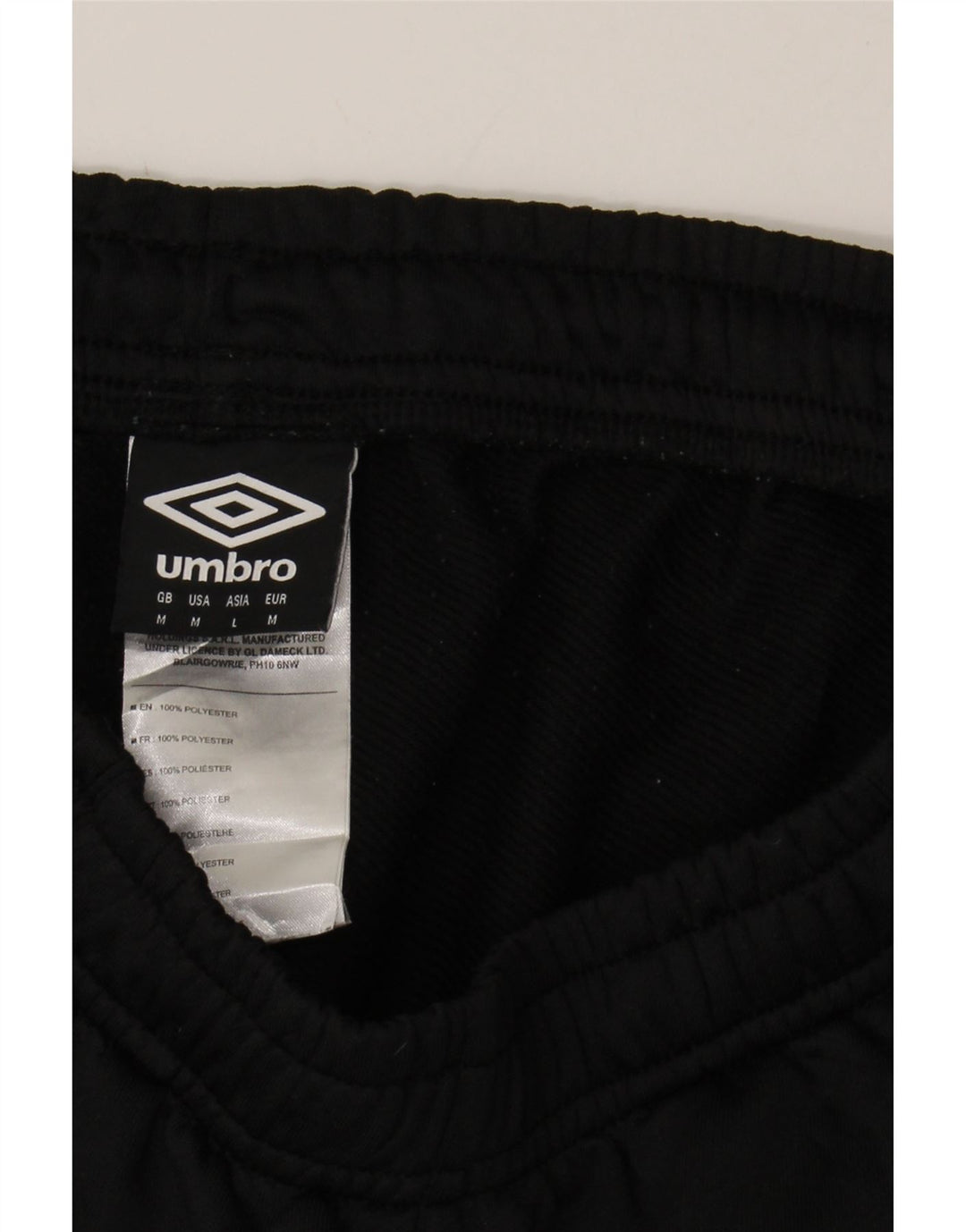 UMBRO Mens Tracksuit Trousers Medium  Black Polyester Vintage Umbro and Second-Hand Umbro from Messina Hembry 
