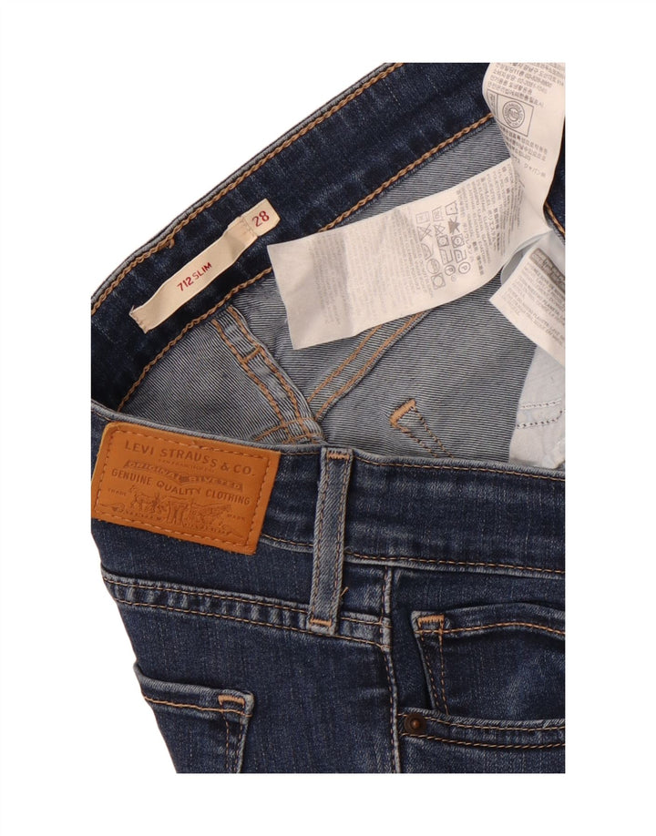 Levi's Mujer 712 Slim Jeans W28 L29 Algodón Azul