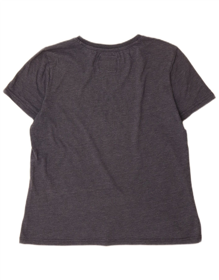 Superdry Camiseta Gráfica para Mujer Top UK 40 Gris Medio