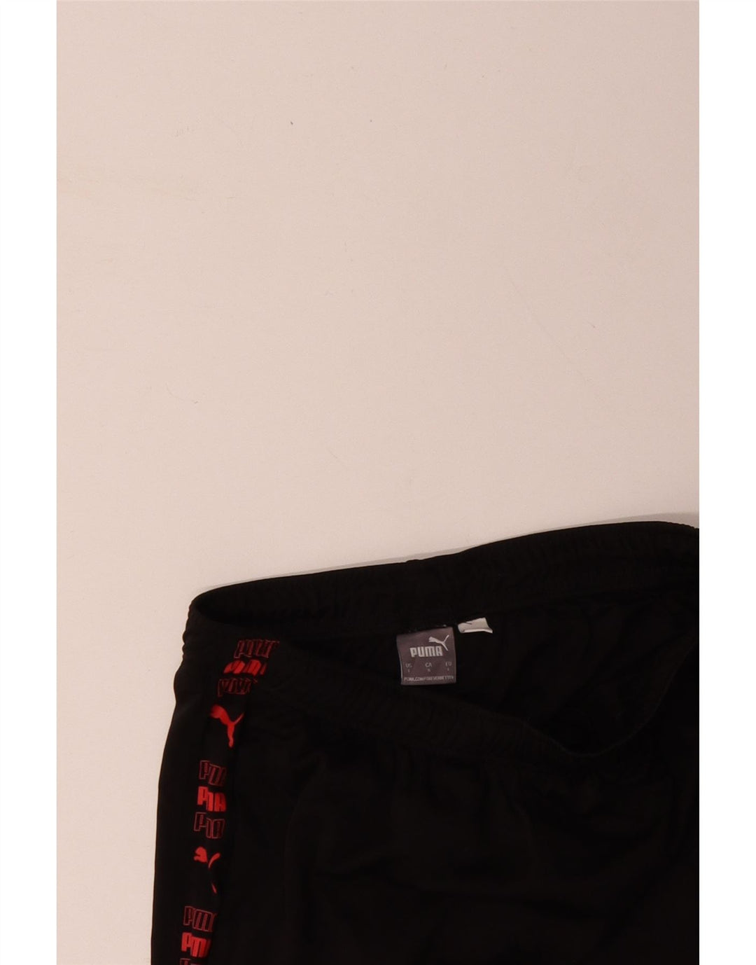 PUMA Pantalones cortos deportivos con gráficos para hombre, poliéster negro grande