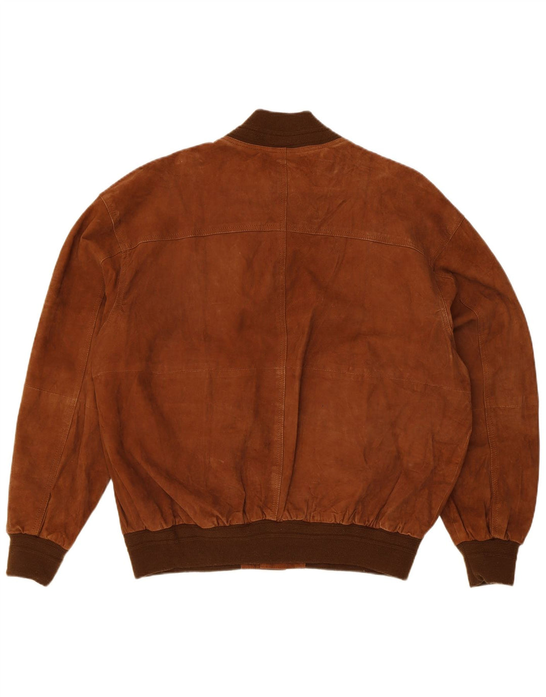 Vintage hombres ante bomber chaqueta IT 52 XL cuero marrón