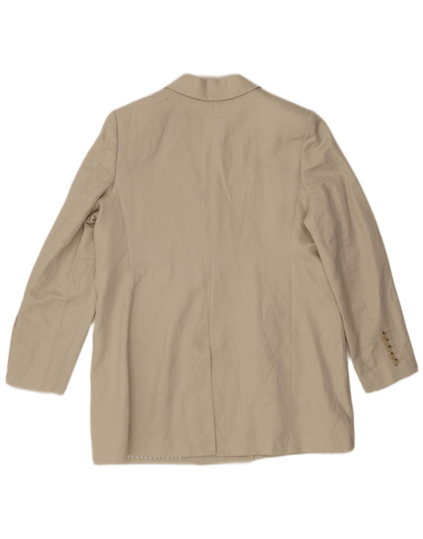 Marks & Spencer Chaqueta tipo blazer con doble botonadura para mujer UK 46 Large Beige