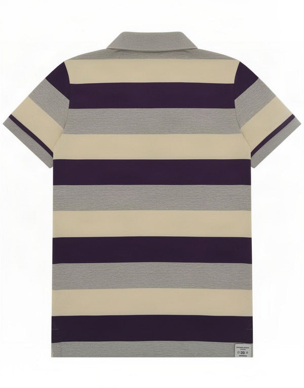 Superdry Polo para hombre grande de algodón a rayas multicolor