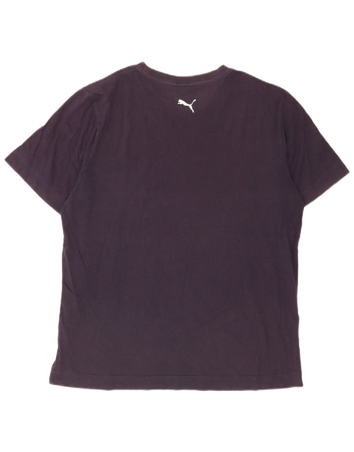 Puma - Camiseta gráfica para hombre, talla grande, azul marino
