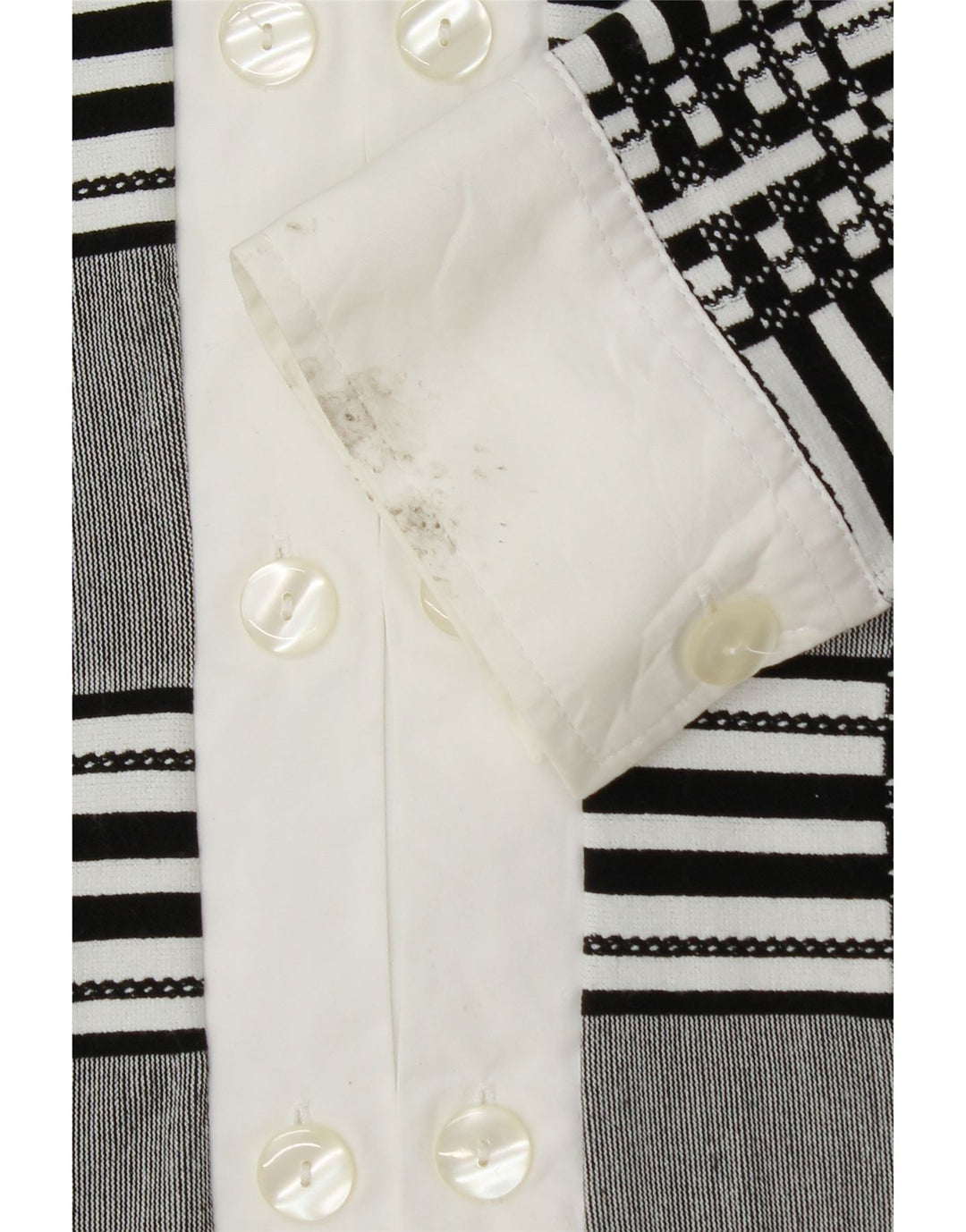 NARACAMICIE Blusa camisera de doble botonadura para mujer UK 44 Cuadros gris medio