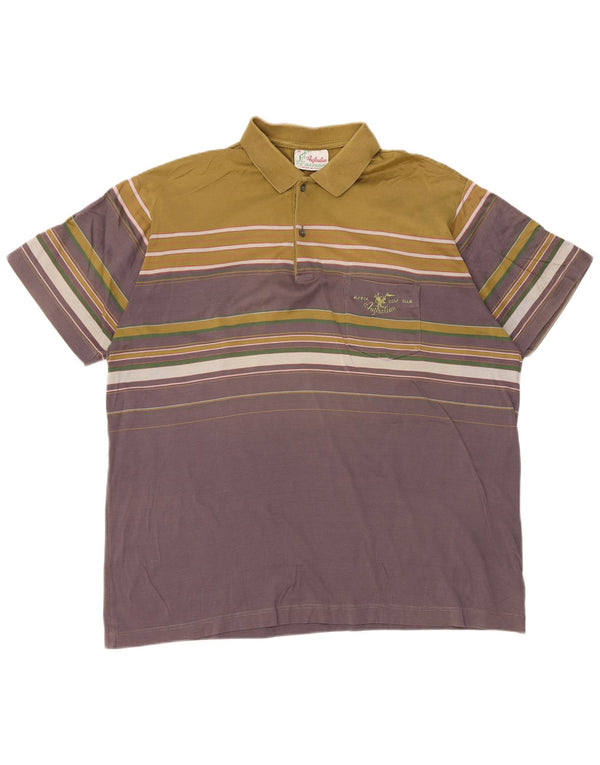 AUSTRALIAN L'ALPINA Polo Hombre IT 54 XL Verde Rayas